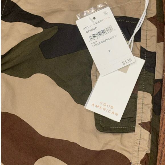 Good American Women’s Camo Parachute Pants Size Small NWT Adjustable Cargo - Picture 11 of 16